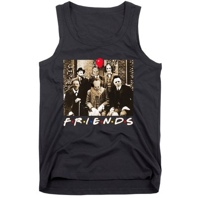 Friends Halloween Horror Team Scary Movies Costume Tank Top