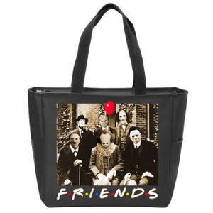 Friends Halloween Horror Team Scary Movies Costume Zip Tote Bag