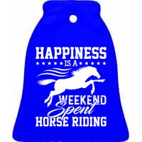 Funny Horse Horse Horse Riding Gift Ceramic Bell Ornament