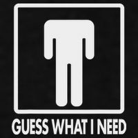 Funny Head Headless Man Frame Icon Guess What I Need Ladies PosiCharge Tri-Blend Wicking Tank