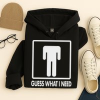 Funny Head Headless Man Frame Icon Guess What I Need Hoodie