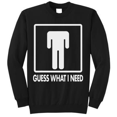 Funny Head Headless Man Frame Icon Guess What I Need Sweatshirt