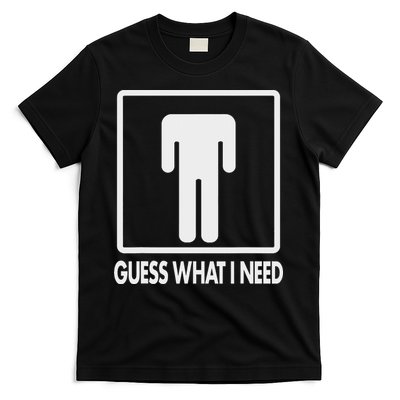 Funny Head Headless Man Frame Icon Guess What I Need T-Shirt