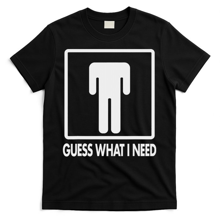 Funny Head Headless Man Frame Icon Guess What I Need T-Shirt