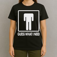 Funny Head Headless Man Frame Icon Guess What I Need T-Shirt