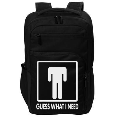 Funny Head Headless Man Frame Icon Guess What I Need Impact Tech Backpack