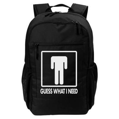 Funny Head Headless Man Frame Icon Guess What I Need Backpack