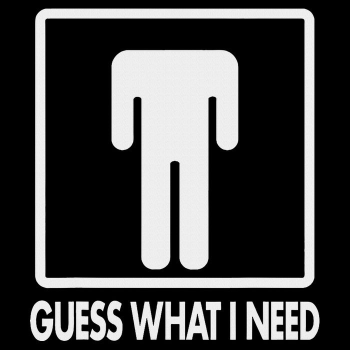 Funny Head Headless Man Frame Icon Guess What I Need Drawstring Bag