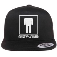Funny Head Headless Man Frame Icon Guess What I Need Flatbill Hat