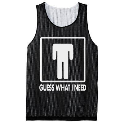 Funny Head Headless Man Frame Icon Guess What I Need Mesh Reversible Basketball Jersey Tank