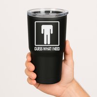Funny Head Headless Man Frame Icon Guess What I Need Tumbler