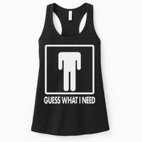 Funny Head Headless Man Frame Icon Guess What I Need Womens Tank Top