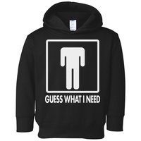 Funny Head Headless Man Frame Icon Guess What I Need Toddler Hoodie