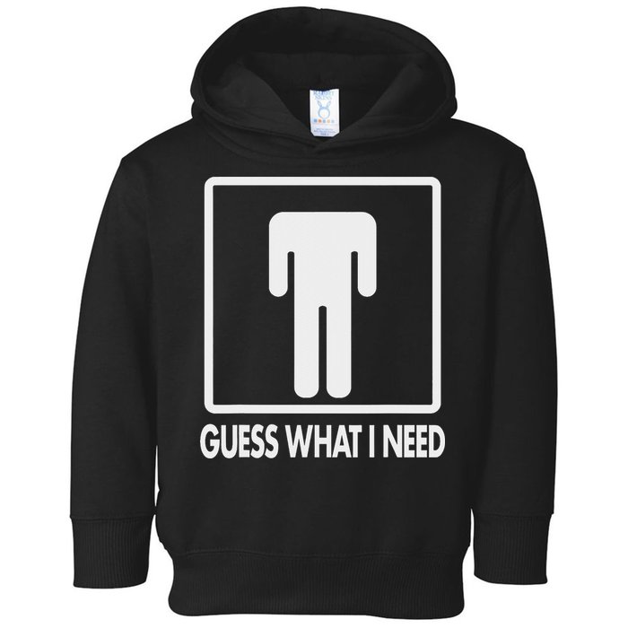 Funny Head Headless Man Frame Icon Guess What I Need Toddler Hoodie