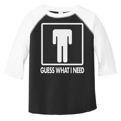 Funny Head Headless Man Frame Icon Guess What I Need Toddler Fine Jersey T-Shirt