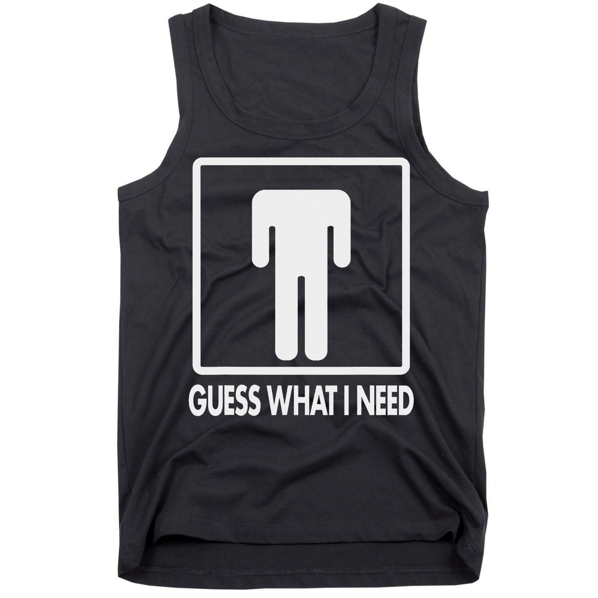 Funny Head Headless Man Frame Icon Guess What I Need Tank Top