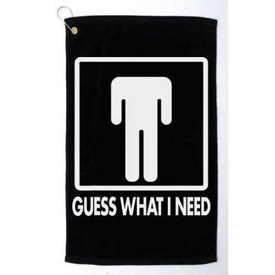 Funny Head Headless Man Frame Icon Guess What I Need Golf Towel