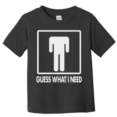 Funny Head Headless Man Frame Icon Guess What I Need Toddler T-Shirt