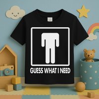 Funny Head Headless Man Frame Icon Guess What I Need Toddler T-Shirt