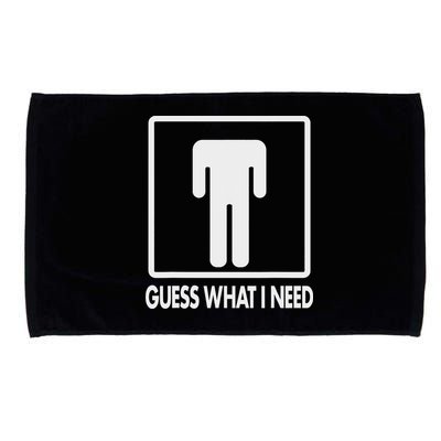 Funny Head Headless Man Frame Icon Guess What I Need Microfiber Hand Towel