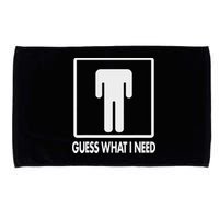 Funny Head Headless Man Frame Icon Guess What I Need Microfiber Hand Towel