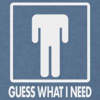 Funny Head Headless Man Frame Icon Guess What I Need Garment-Dyed Sweatshirt