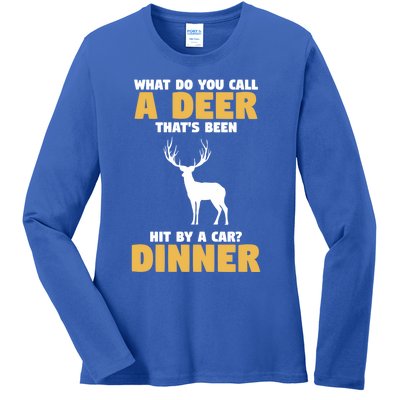 Funny Hunt Hunting Quote For A Buck Deer Hunter Cool Gift Ladies Long Sleeve Shirt