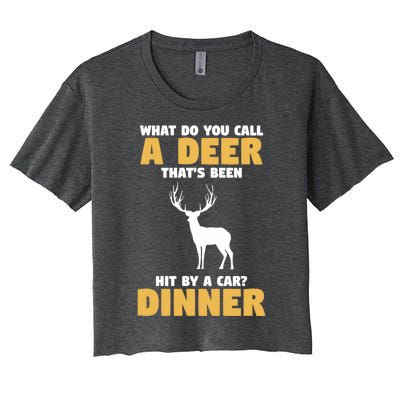 Funny Hunt Hunting Quote For A Buck Deer Hunter Cool Gift Women's Crop Top Tee