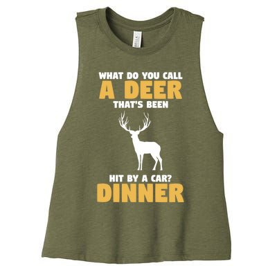 Funny Hunt Hunting Quote For A Buck Deer Hunter Cool Gift Women's Racerback Cropped Tank