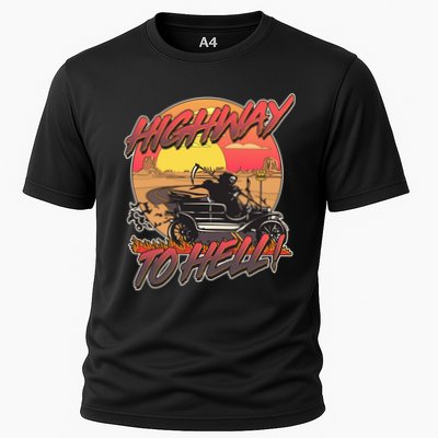 Funny Halloween Highway To Hell Grim Reaper Performance Shirt