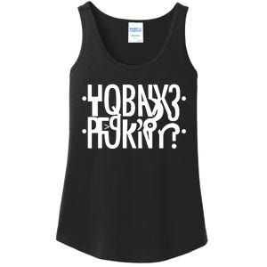 Funny Horny Hidden Message Horny? Reflexed Secret Message Ladies Essential Tank