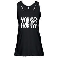 Funny Horny Hidden Message Horny? Reflexed Secret Message Ladies Essential Flowy Tank