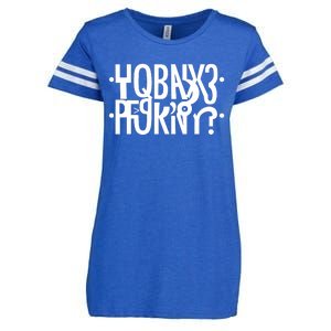 Funny Horny Hidden Message Horny? Reflexed Secret Message Enza Ladies Jersey Football T-Shirt