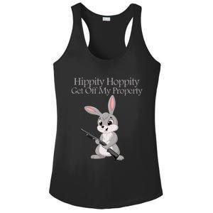 Funny Hippity Hoppity Get Off My Property Gift Ladies PosiCharge Competitor Racerback Tank