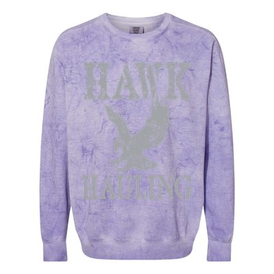 Funny Hawk Hauling Nerd Geek Top Colorblast Crewneck Sweatshirt