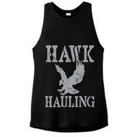 Funny Hawk Hauling Nerd Geek Top Ladies PosiCharge Tri-Blend Wicking Tank
