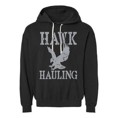 Funny Hawk Hauling Nerd Geek Top Garment-Dyed Fleece Hoodie