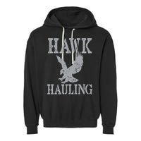 Funny Hawk Hauling Nerd Geek Top Garment-Dyed Fleece Hoodie