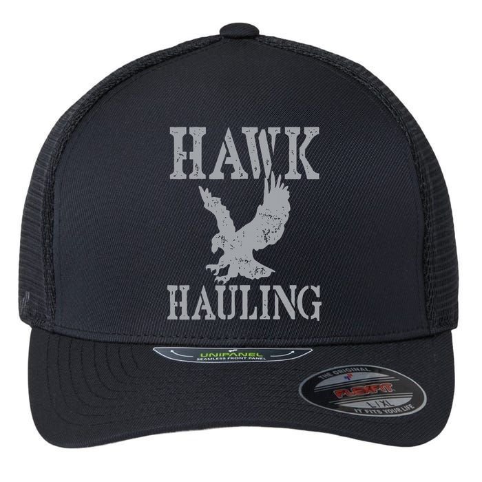 Funny Hawk Hauling Nerd Geek Top Flexfit Unipanel Trucker Cap