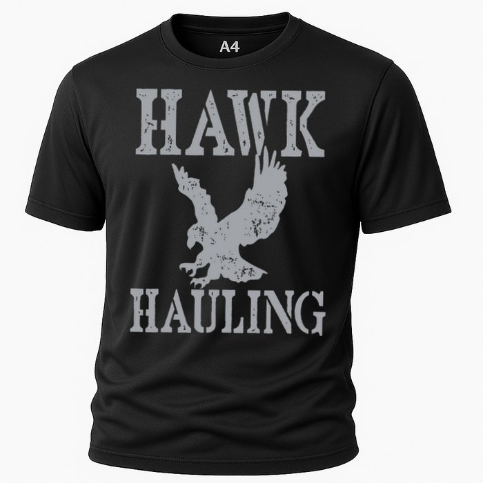Funny Hawk Hauling Nerd Geek Top Performance Shirt