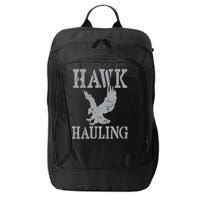 Funny Hawk Hauling Nerd Geek Top City Backpack