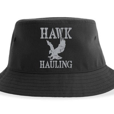 Funny Hawk Hauling Nerd Geek Top Sustainable Bucket Hat