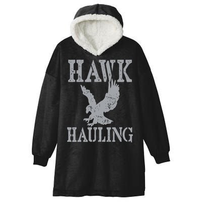 Funny Hawk Hauling Nerd Geek Top Hooded Wearable Blanket