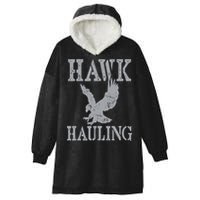 Funny Hawk Hauling Nerd Geek Top Hooded Wearable Blanket