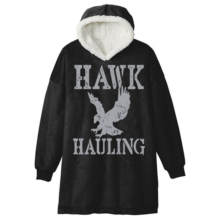 Funny Hawk Hauling Nerd Geek Top Hooded Wearable Blanket