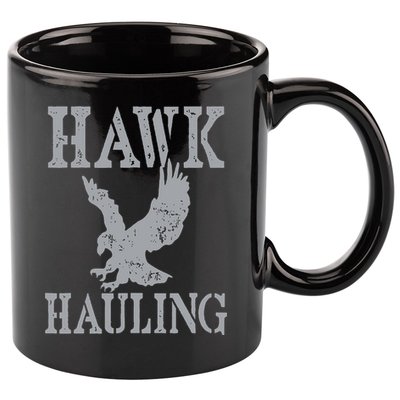 Funny Hawk Hauling Nerd Geek Top 11oz C Handle Ceramic Mug