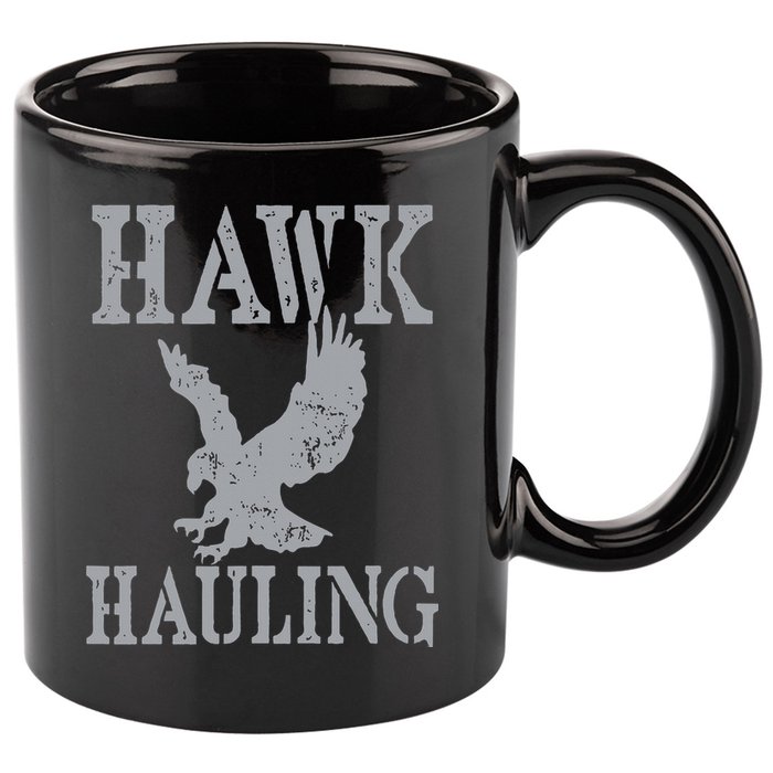 Funny Hawk Hauling Nerd Geek Top 11oz C Handle Ceramic Mug