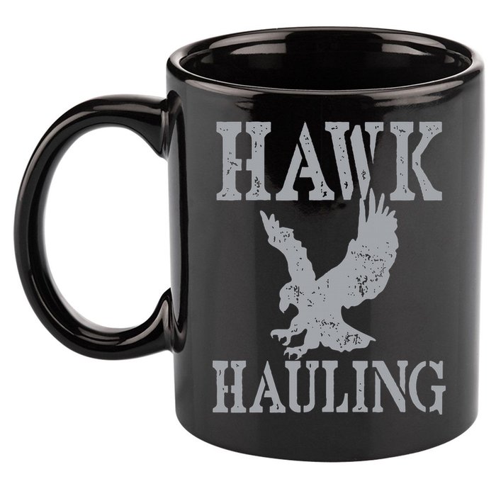 Funny Hawk Hauling Nerd Geek Top 11oz C Handle Ceramic Mug