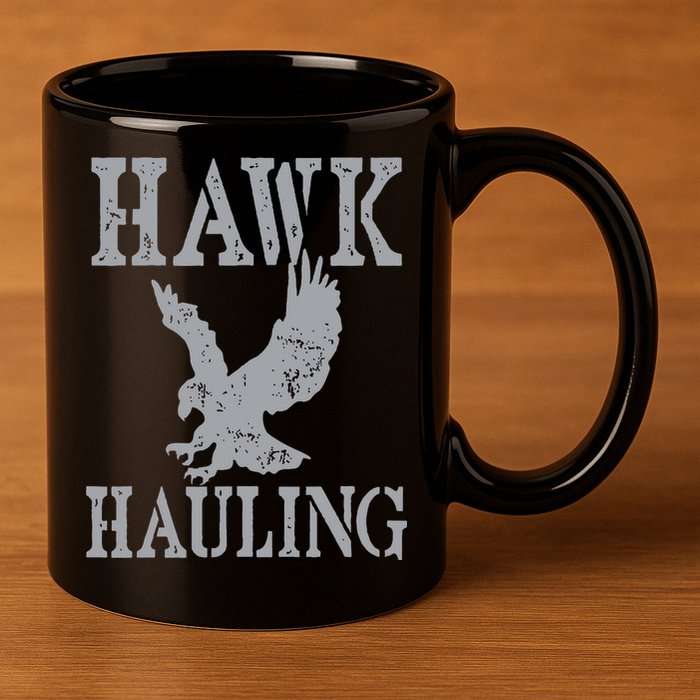 Funny Hawk Hauling Nerd Geek Top 11oz C Handle Ceramic Mug