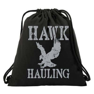 Funny Hawk Hauling Nerd Geek Top Drawstring Bag